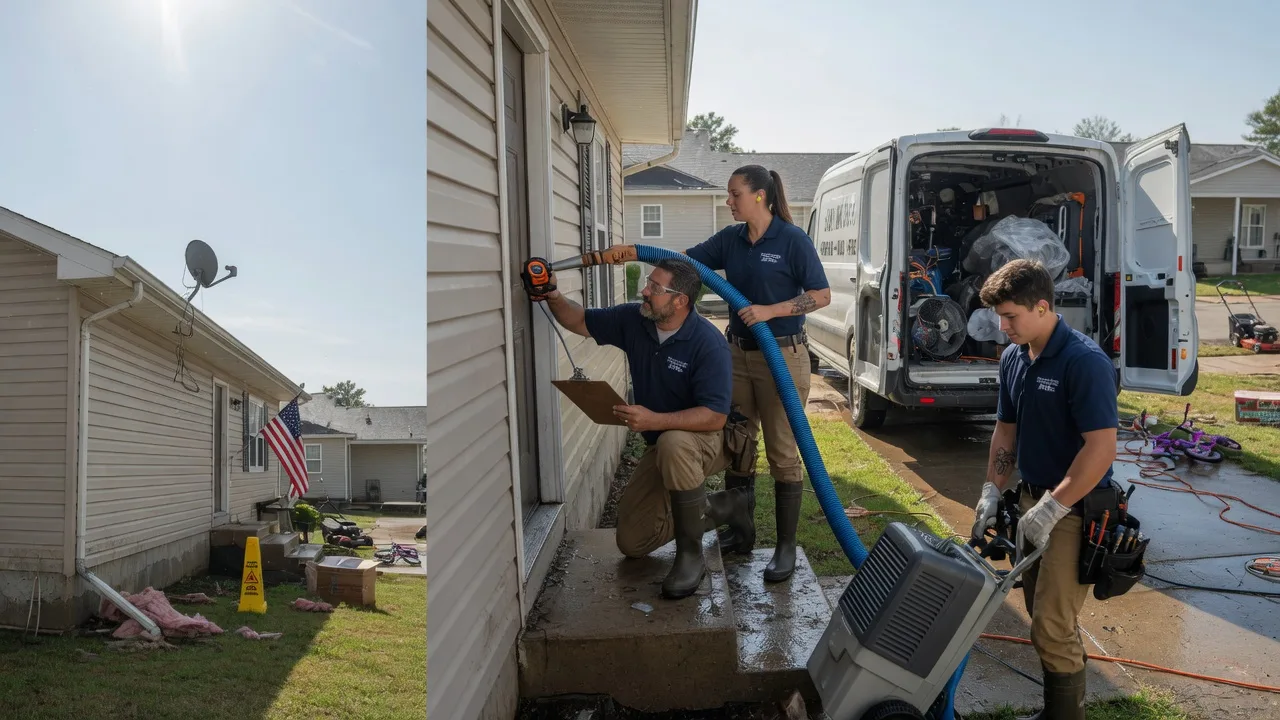 Ceiling Water Damage Restoration in Bismarck, MO near me